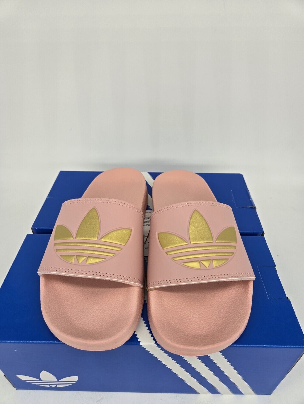 adidas Women's Adilette Lite GZ6198 Wonder Mauve Matte Gold Slides Shoes Size 8